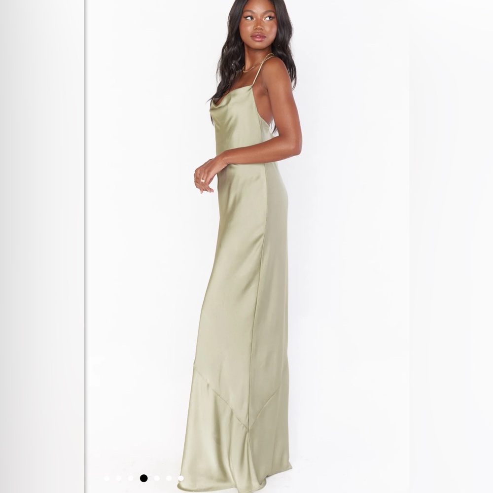 Tuscany Maxi Slip Dress light green